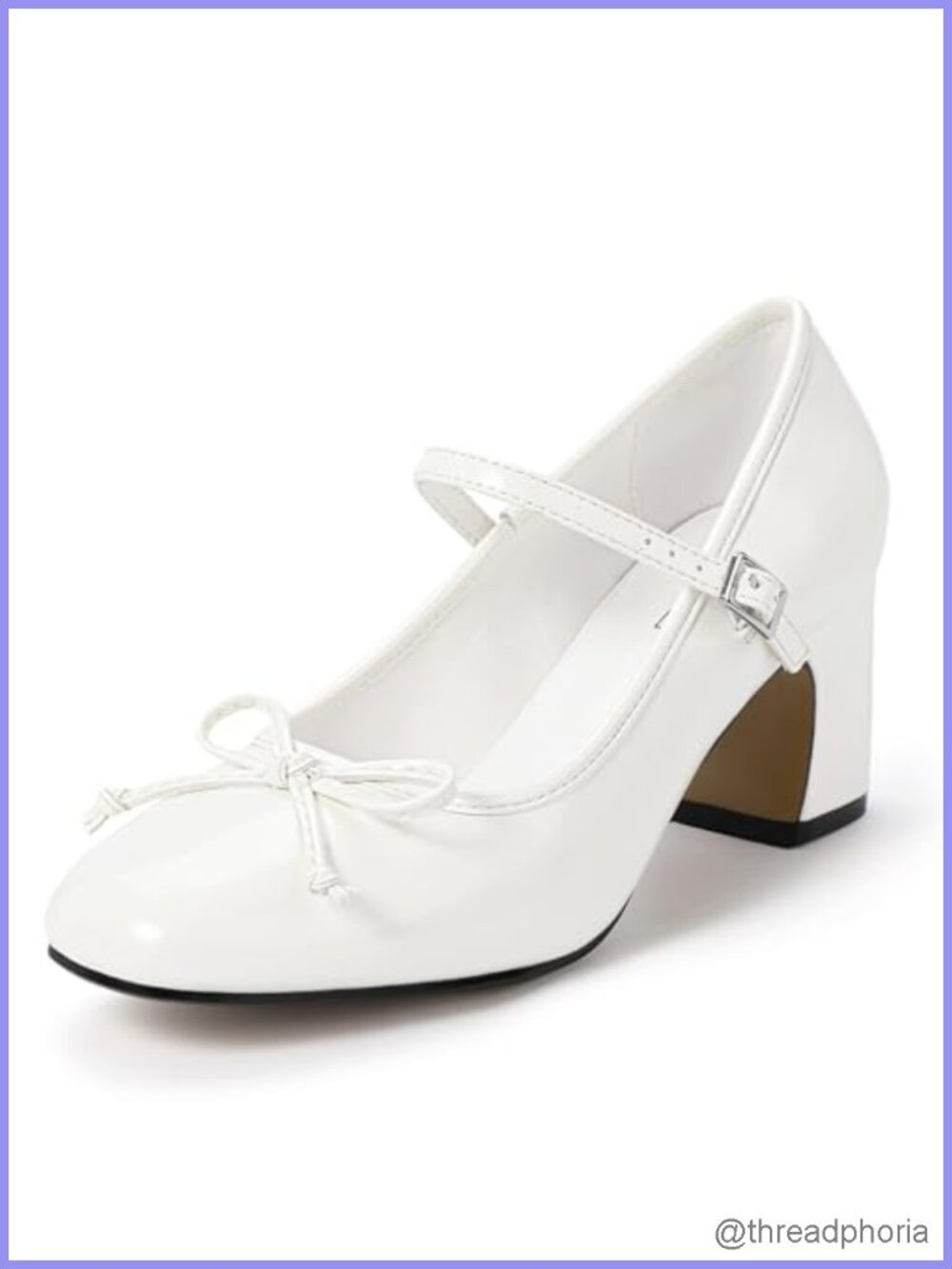 Mary Jane Heels Closed Toe Block Heel Bow Dress Pumps for Women